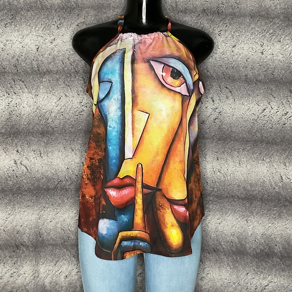 Tops - Abstract Art Print Women's Top